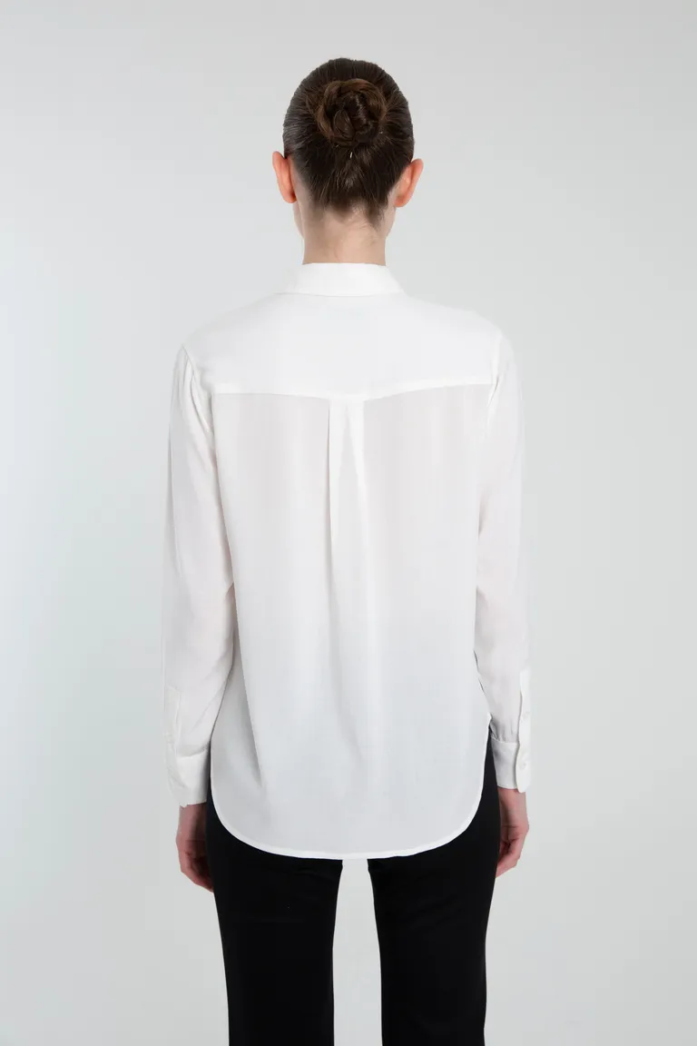 Camisa de voile de corte regular con bolsillo en el delantero de Naíma en Camisas para argentina