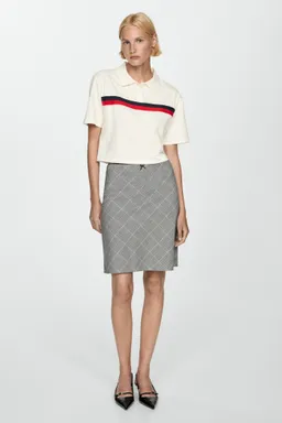 Polo crop rayado de Mango en Blusas para argentina
