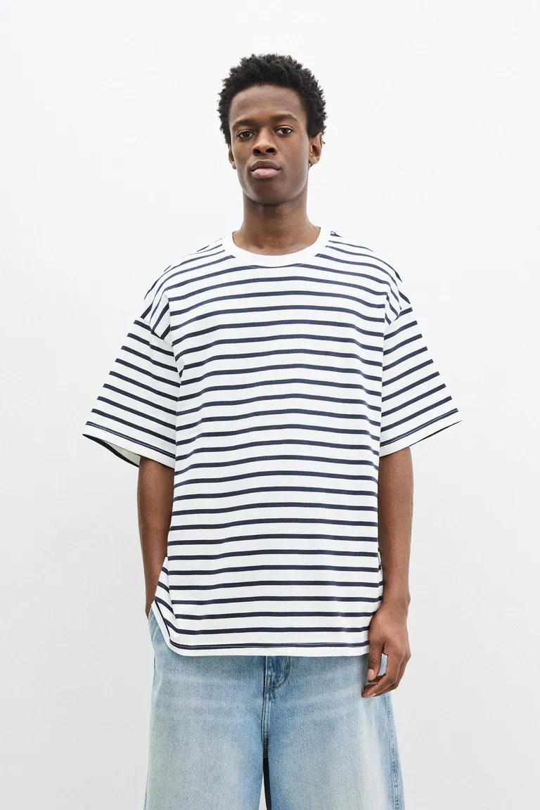 Camiseta manga corta rayas de Pull&Bear en Remeras y Polos para argentina