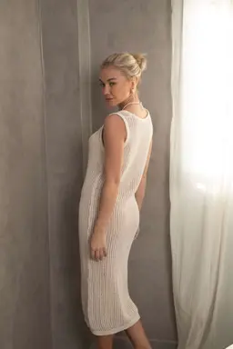 Vestido hilo algodon calado playero de Hesed en Vestidos para argentina