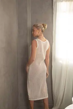Vestido hilo algodon calado playero de Hesed en Vestidos para argentina