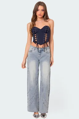 Jean oaklynn detalle puntadas de Edikted en Pantalones para argentina