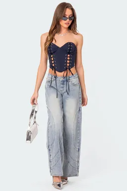 Jean oaklynn detalle puntadas de Edikted en Pantalones para argentina
