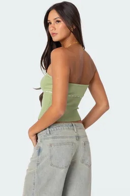 Top tubo elsie tejido con lazos de Edikted en Tops para argentina
