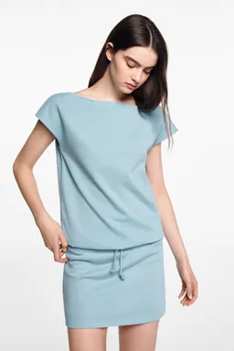 Vestido algodón cintura elastizada de Mango Teen en Vestidos para argentina