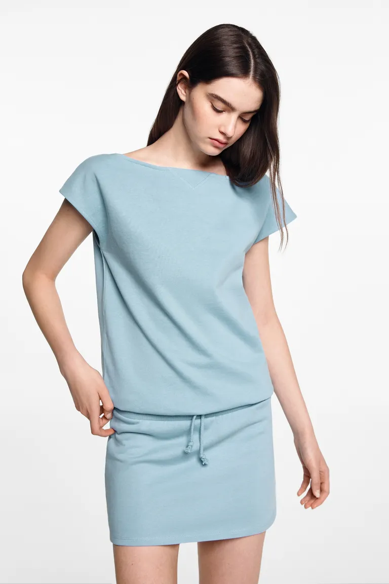 Vestido algodón cintura elastizada de Mango Teen en Vestidos para argentina