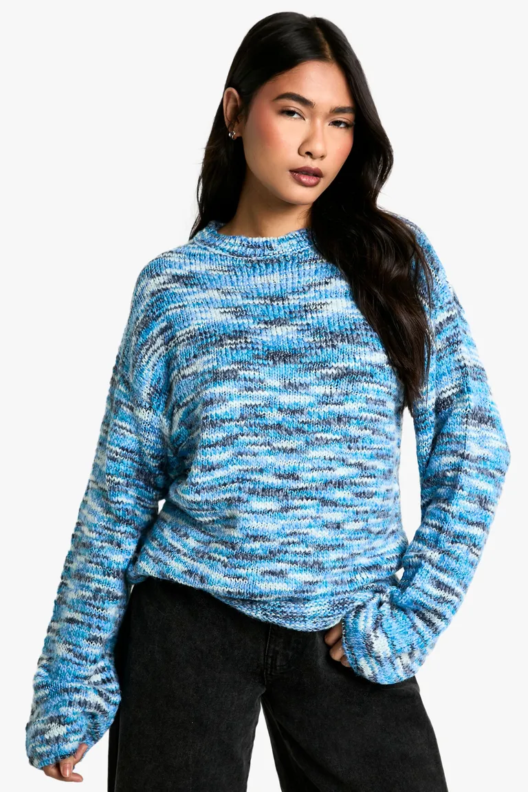 Sweater tejido chunky boxy cuello redondo de Boohoo en Buzos y Sweaters para argentina