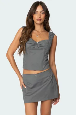 Corset adalyn fruncido de Edikted en Tops para argentina