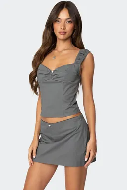 Corset adalyn fruncido de Edikted en Tops para argentina