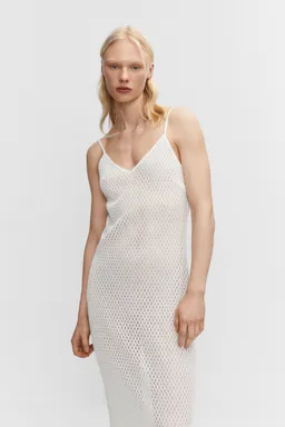 Vestido largo punto calado de Mango en Vestidos para argentina