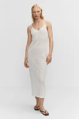 Vestido largo punto calado de Mango en Vestidos para argentina