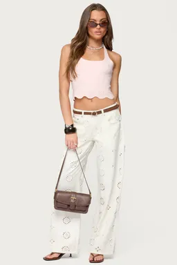 Top halter jazmyn festoneado de Edikted en Tops para argentina