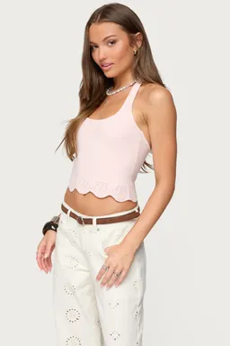 Top halter jazmyn festoneado de Edikted en Tops para argentina