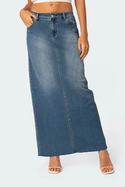 Falda maxi denim elowyn de Edikted en Faldas para argentina