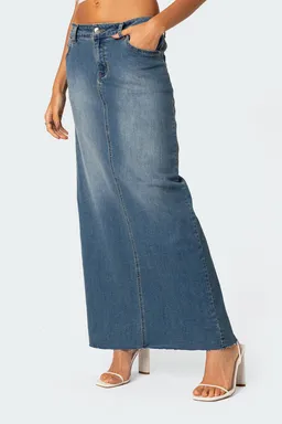 Falda maxi denim elowyn de Edikted en Faldas para argentina