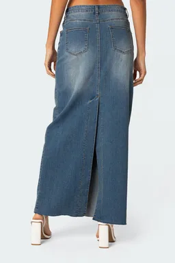 Falda maxi denim elowyn de Edikted en Faldas para argentina