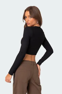 Crop top acanalado milady de Edikted en Tops para argentina