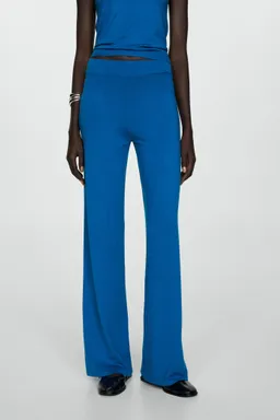 Pantalón punto wide leg de Mango en Pantalones para argentina