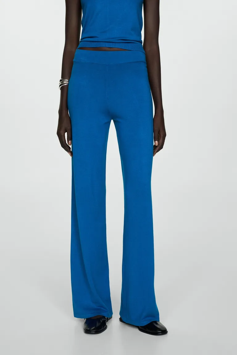 Pantalón punto wide leg de Mango en Pantalones para argentina