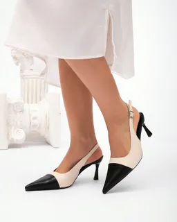 Tacones bloque bicolor chicest de Cuccoo en Zapatos con Tacos para argentina