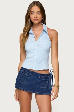 Top rayas entallado con botones de Edikted en Camisas para argentina