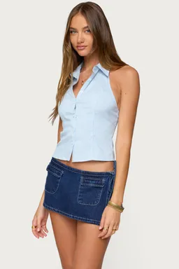 Top rayas entallado con botones de Edikted en Camisas para argentina