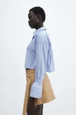 Camisa corta rayas de Mango en Camisas para argentina