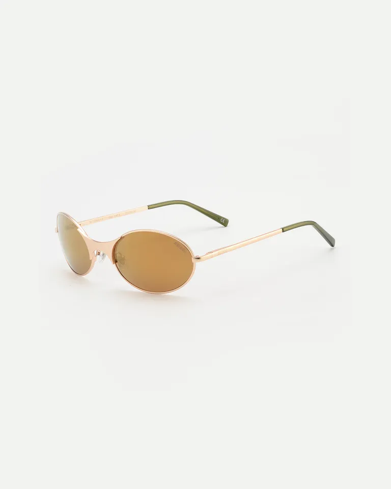 Lentes ovalados de metal con patillas ajustables y lentes polarizadas de Ay Not Dead en Anteojos para argentina