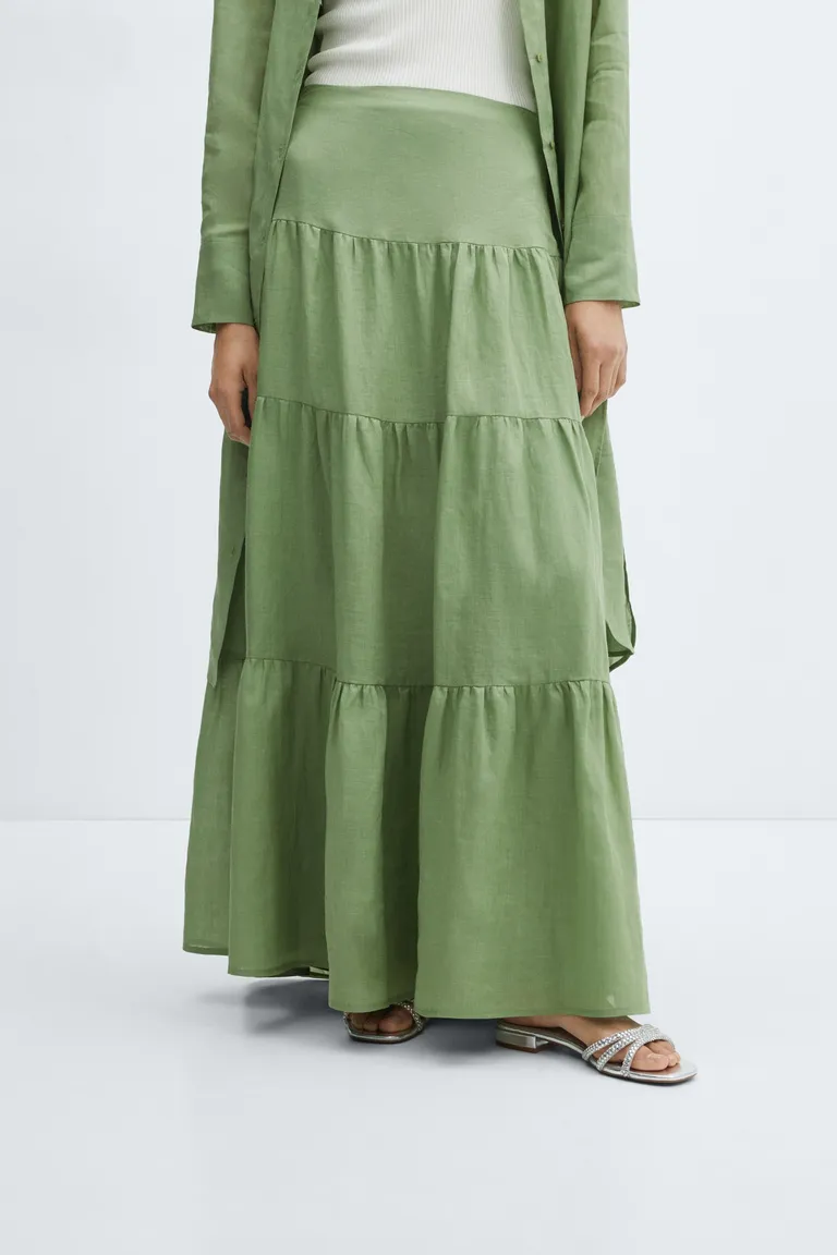 Falda maxi ramio de Mango en Faldas para argentina