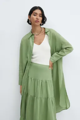 Falda maxi ramio de Mango en Faldas para argentina