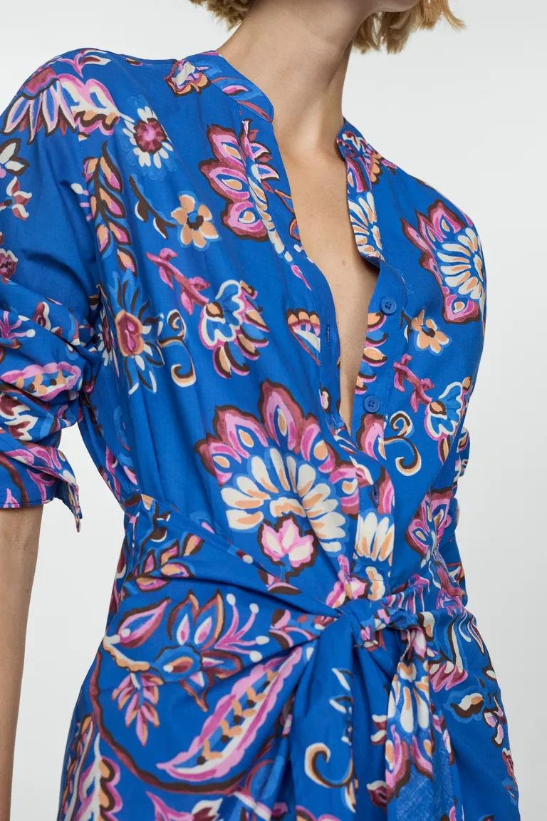 Vestido floral con lazo de Mango en Vestidos para argentina