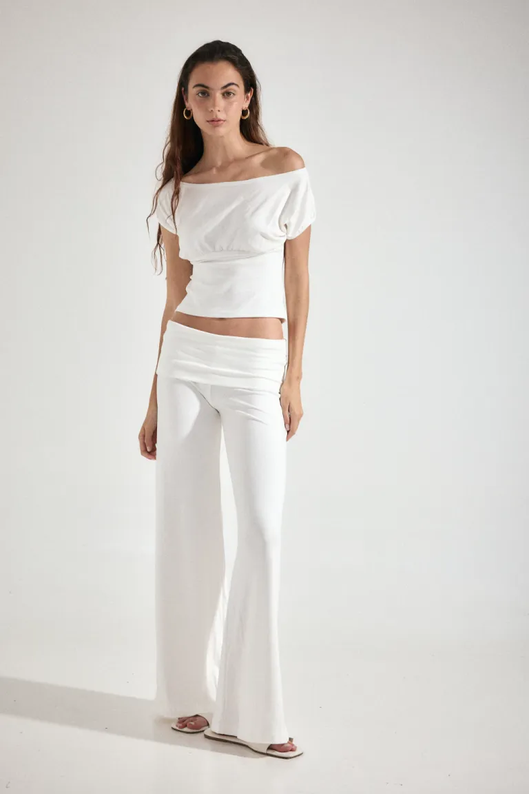 Pantalón de tiro bajo Rosalía con doble cintura de Audaz en Pantalones para argentina