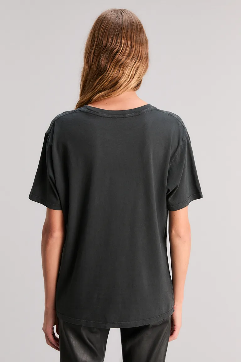 Remera negra con estampa de los Rollings Stones de corte regular de Kosiuko en Remeras para argentina