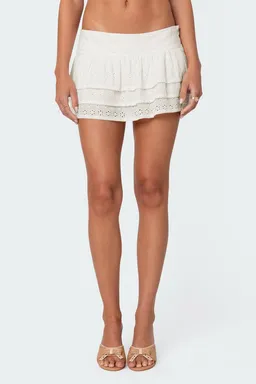 Mini falda pantalón ojalillo de Edikted en Shorts para argentina