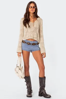 Top crochet kinley de Edikted en Tops para argentina