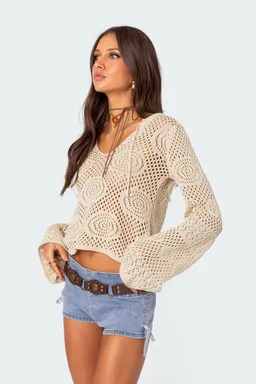 Top crochet kinley de Edikted en Tops para argentina