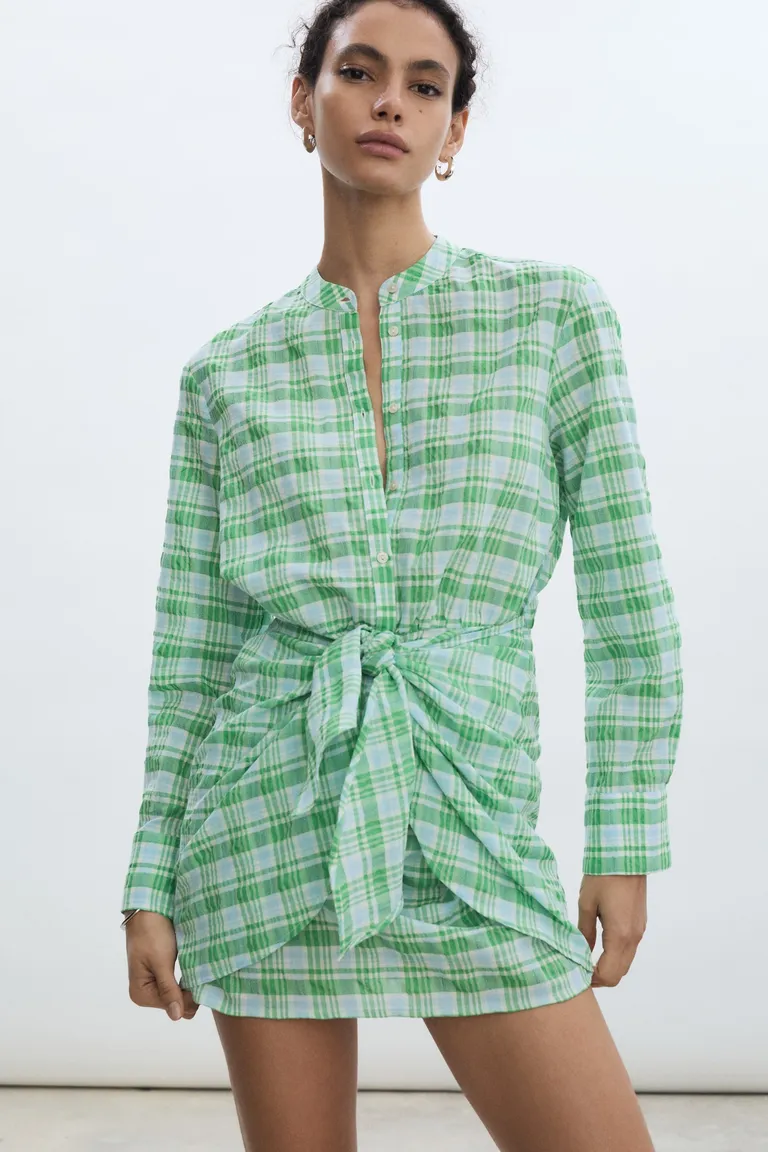 Vestido lazo cuadros de Mango en Vestidos para argentina