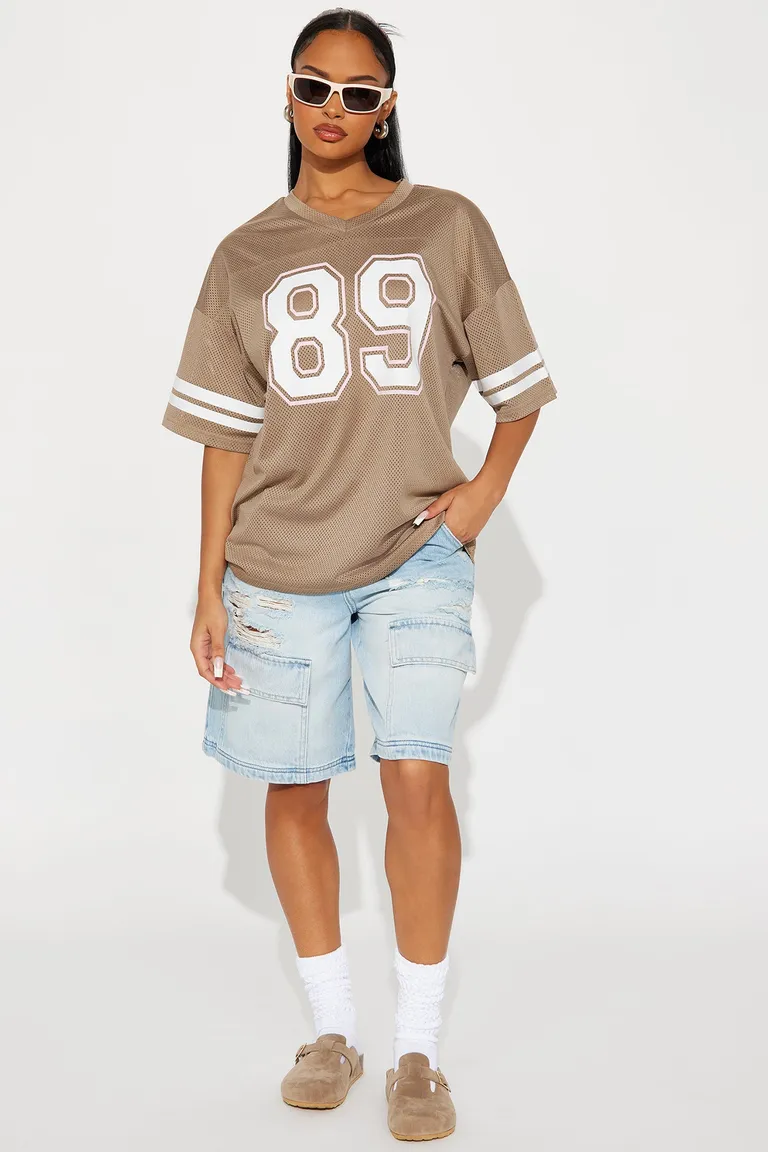 Remera jersey estampada suelta de Fashion Nova en Remeras para argentina