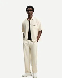 Camisa boxy bordada de Bershka en Camisas para argentina