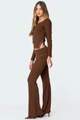Top asimétrico tachas aries de Edikted en Tops para argentina