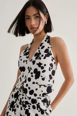 Chaleco sastre estampado lunares de Nastygal en Chalecos para argentina