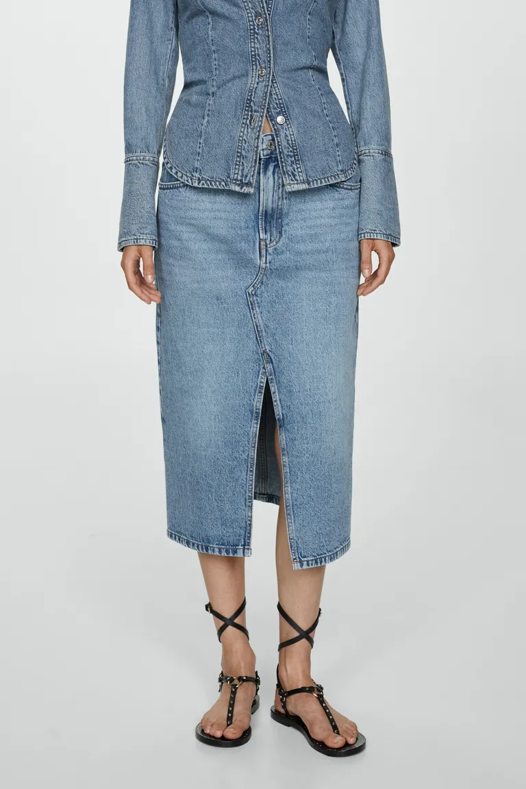 Falda midi denim de Mango en Faldas para argentina