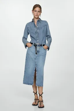 Falda midi denim de Mango en Faldas para argentina