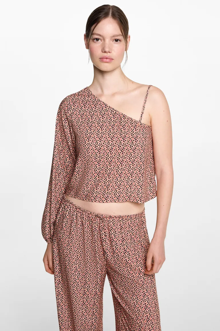 Pantalón fluido estampado de Mango Teen en Pantalones para argentina