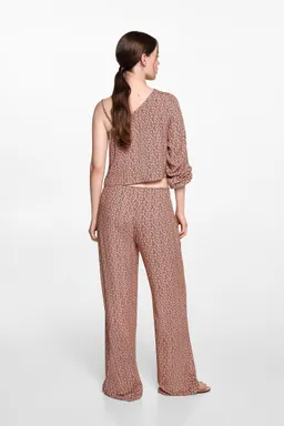 Pantalón fluido estampado de Mango Teen en Pantalones para argentina