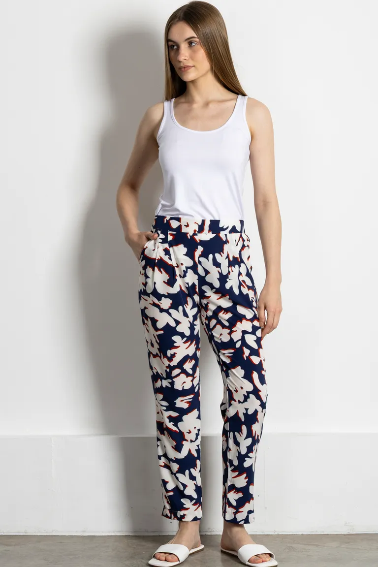 Pantalones estampados florales para mujer con corte recto y cintura elástica de Kill en Pantalones para argentina