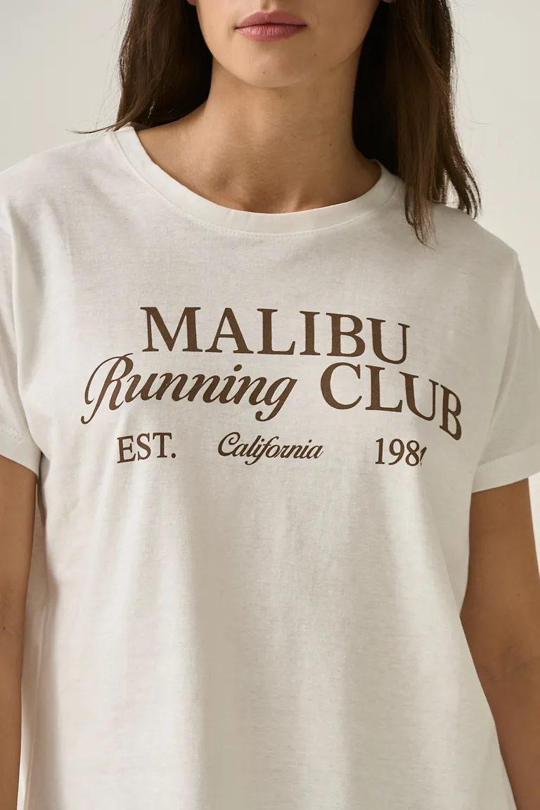 Camiseta de algodón con estampa gráfica estilo deportivo y vintage de Sweet en Remeras para argentina