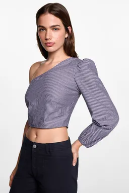 Blusa asimétrica rayas de Mango Teen en Blusas para argentina