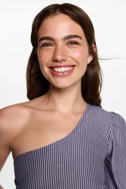 Blusa asimétrica rayas de Mango Teen en Blusas para argentina