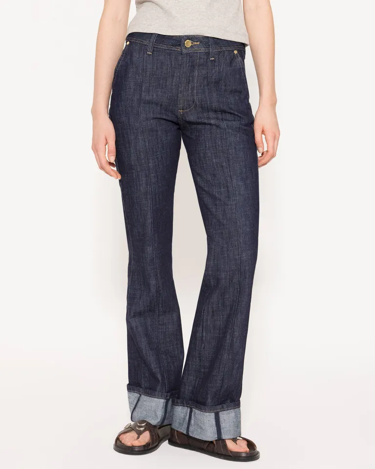 Pantalones vaqueros Luca de tiro medio con basta enrollada de Jazmin Chebar en Pantalones para argentina